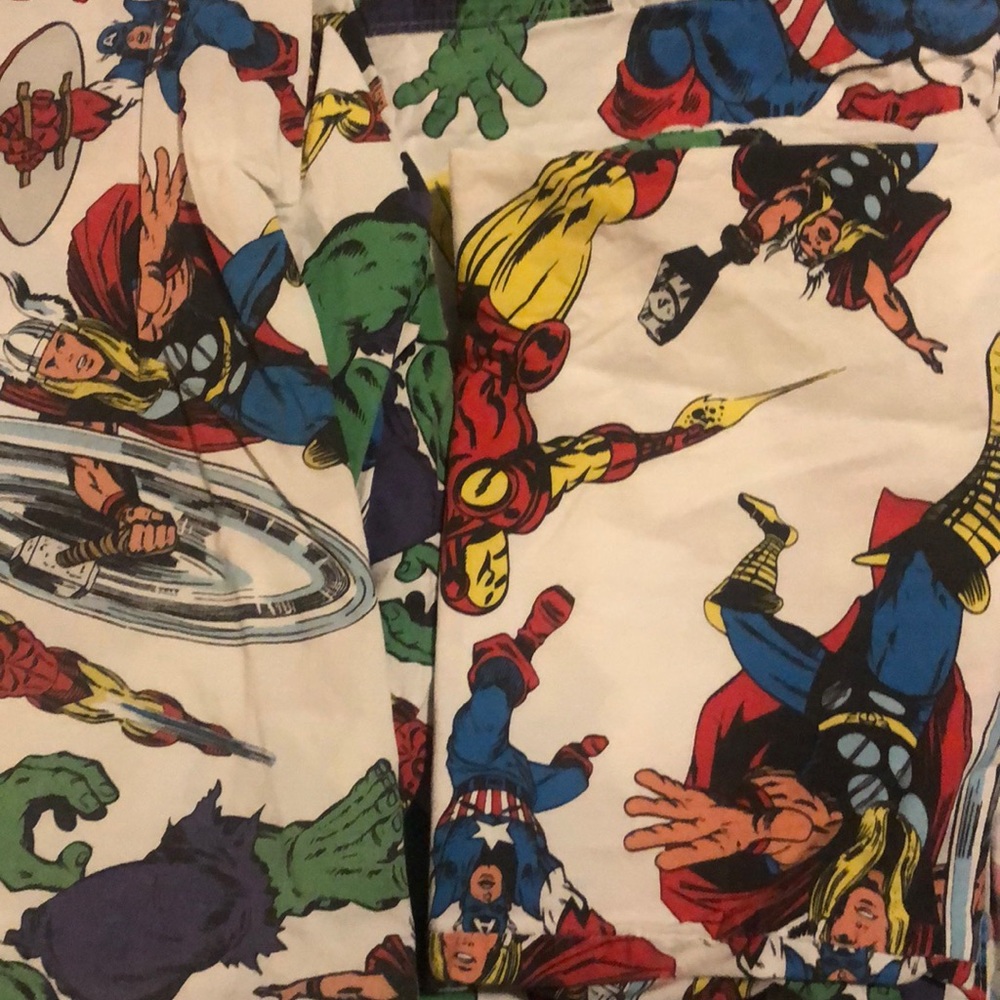 Pottery Barn Kids Marvel twin sheet set